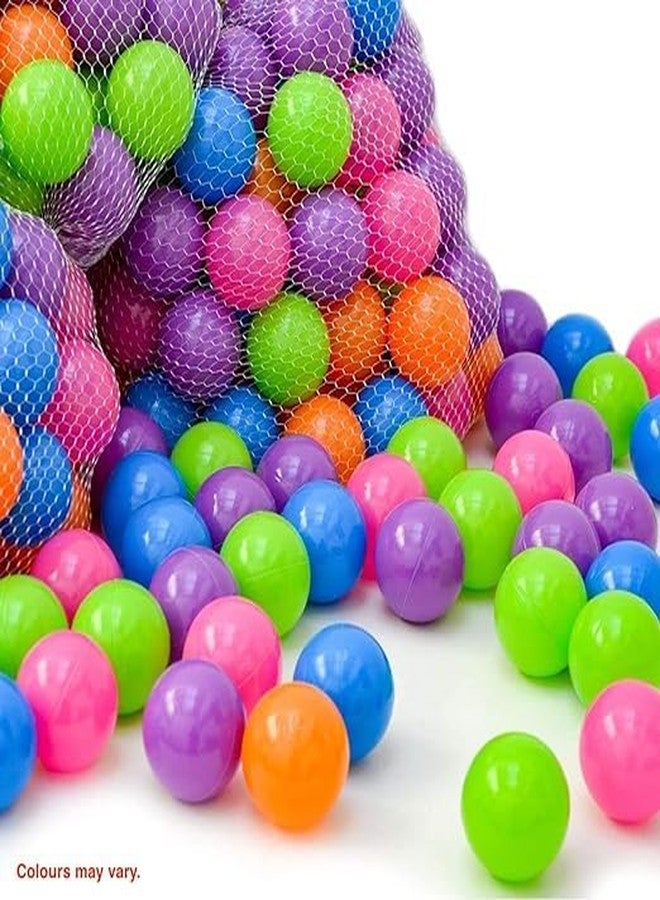JERICOS 50 pcs Medium Size Premium Multicolor Plastic Balls for Kids - Image 3